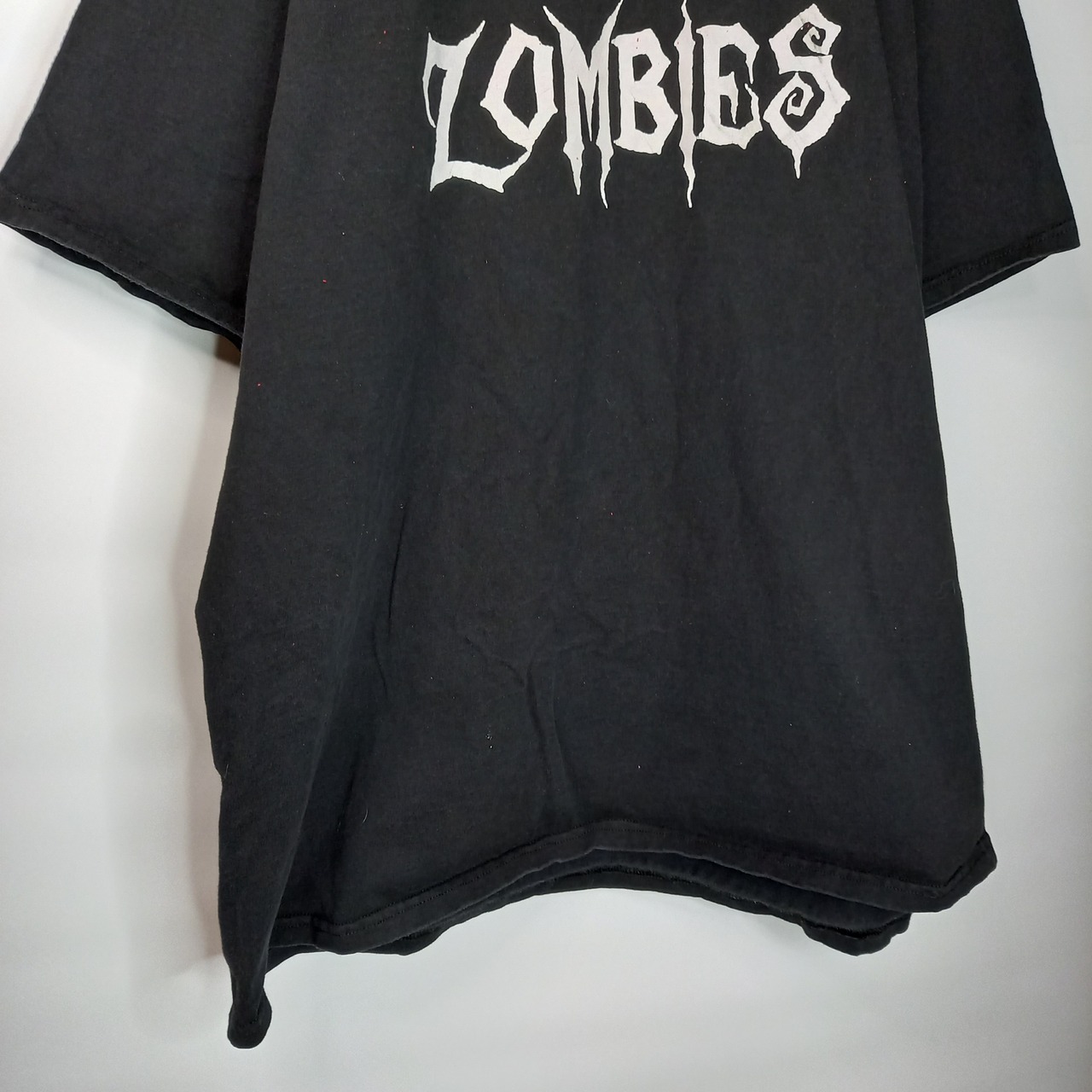 ゾンビ 　クルーネック　プリントTシャツ　オーバーサイズ　ヘビーウェイト　2XL
