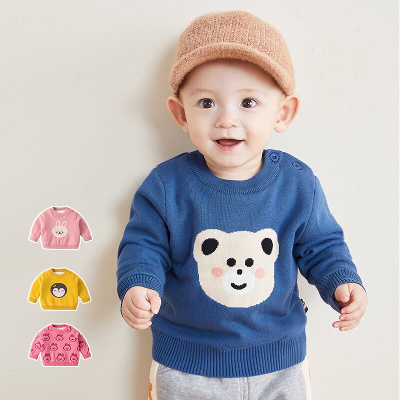 ベビーウィンターセーター、漫画の子供用、生まれた暖かいベース、男の子、ウエスタンスタイル、ベビーニットウェア Duduベイビー15614695080