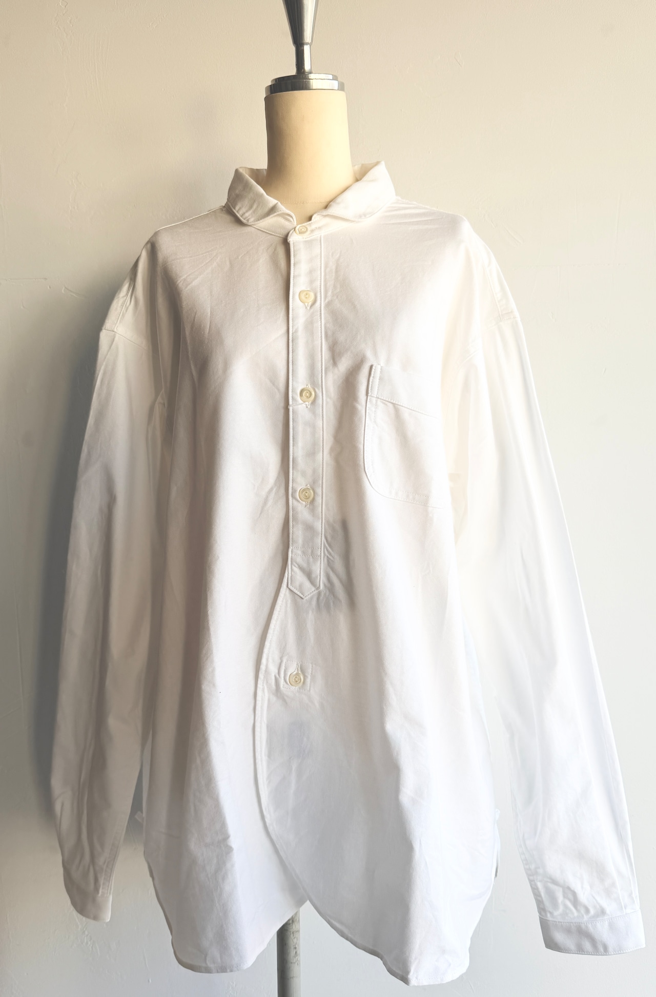 allinone(オールインワン)FLYING KIWI shirt ホワイト(オックスフォード)