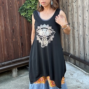 ゆったりキラキラタンクチュニック