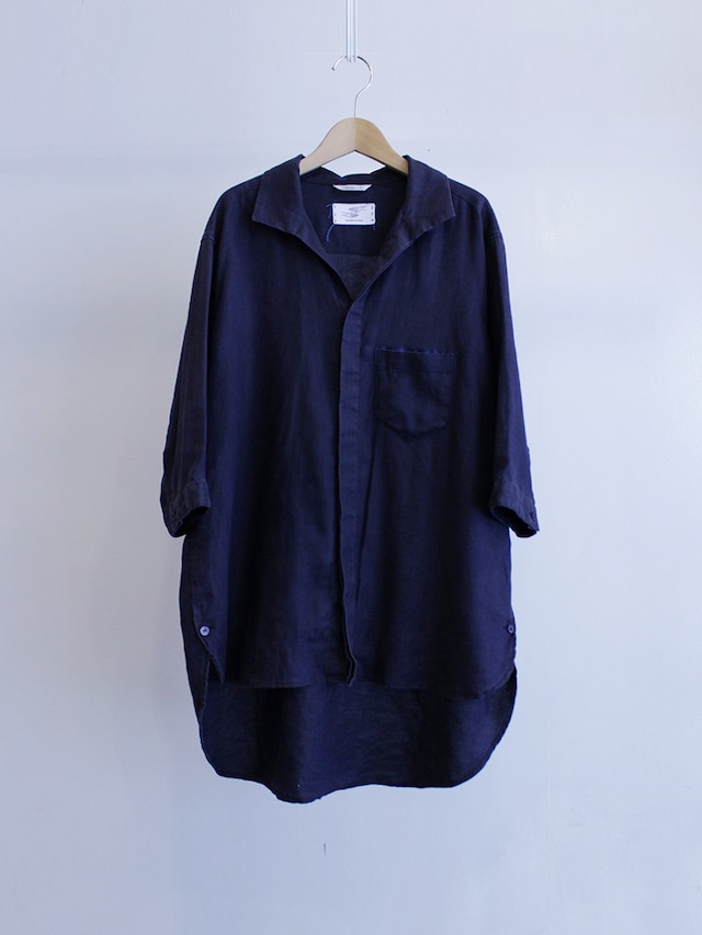 Garage.U.W reuse ITALIAN FLY FRONT LONG SHIRT