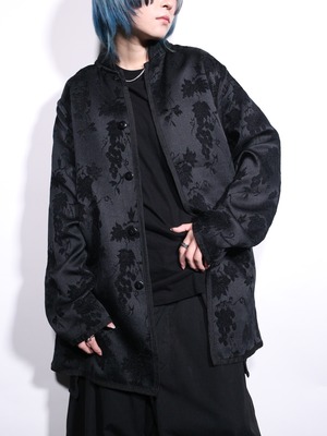 2way chenille paisley & flower pattern reversible jacket
