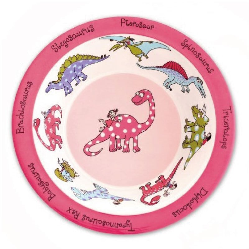 Melamine Bowl Dino pink_45BL
