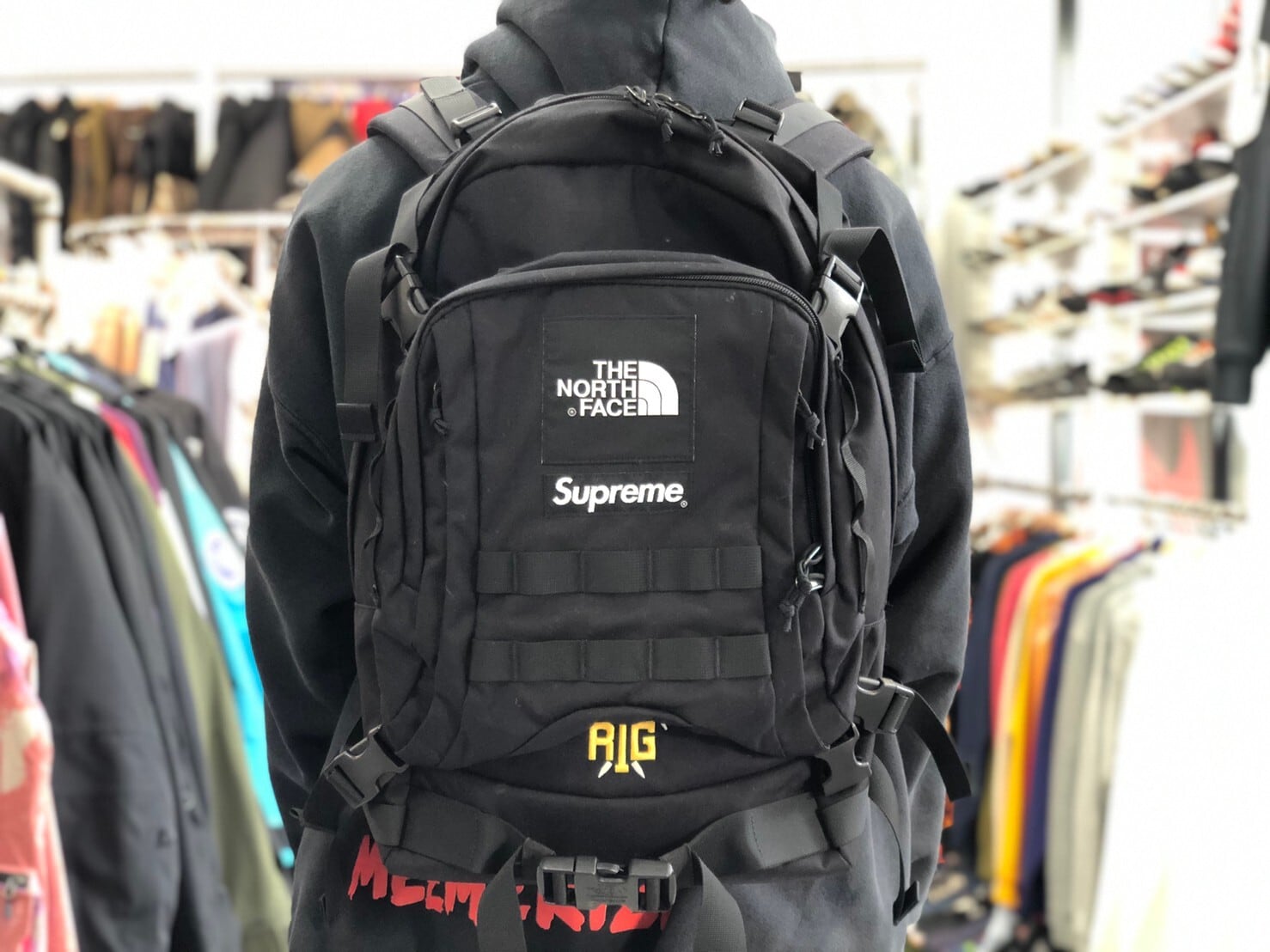 supreme20ss Week3 TNF RTG Backpack Black