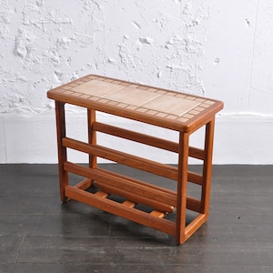 Teak Tile-Top Side Table / チーク タイルトップ サイドテーブル / 1806-0072