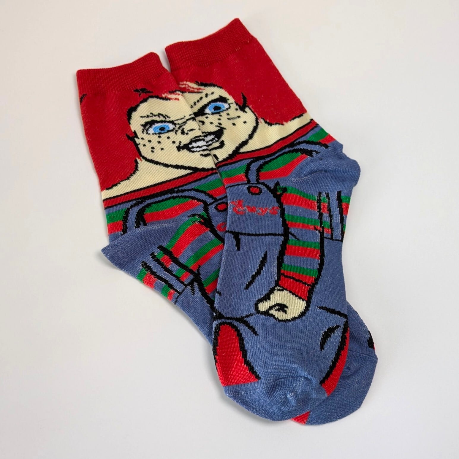 ♧【 crew socks / クルーソックス 】『 チャイルド・プレイ / チャッキー 』 靴下 / ソックス 〚アメリカン雑貨 アメトイ〛