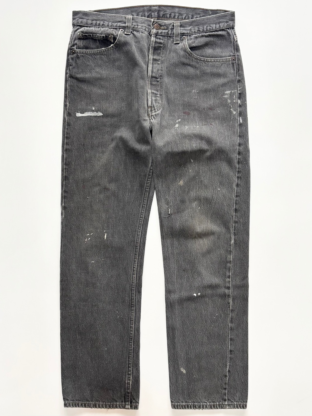90s Levi’s 501-0658 BLACK DENIM PANTS MADE IN USA Size W34L30→W33L29.5