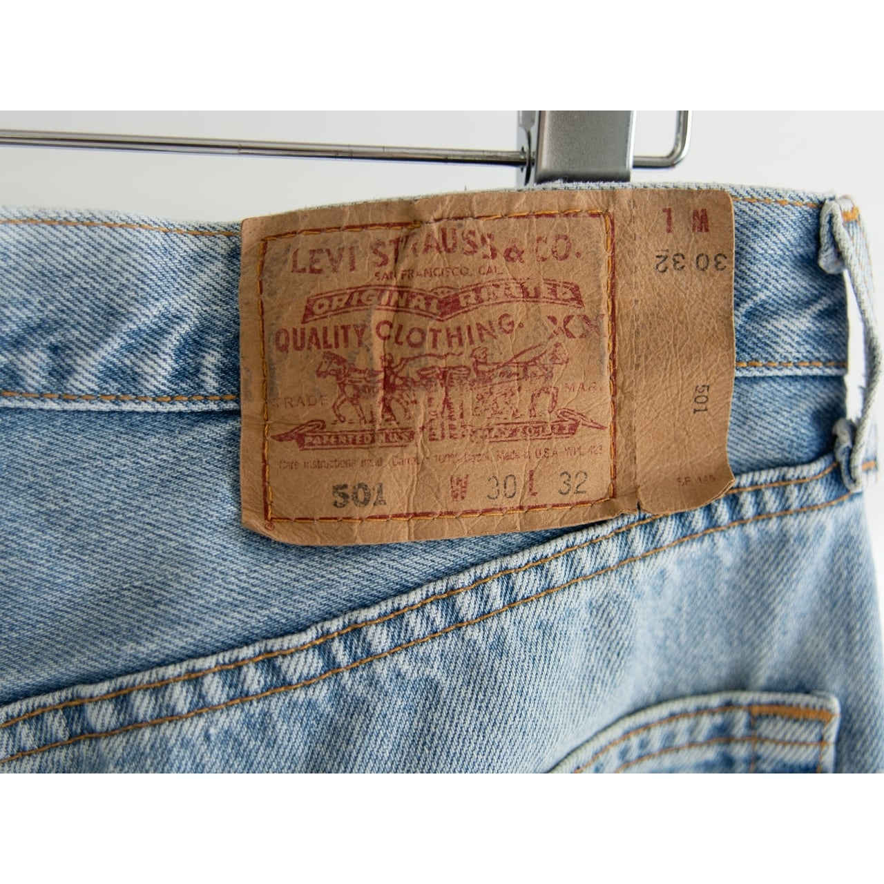 【LEVI'S 501】Made in U.S.A. 90's Straight Denim Pants W30 L32(リーバイス アメリカ製 ストレートデニムパンツ ジーンズ)