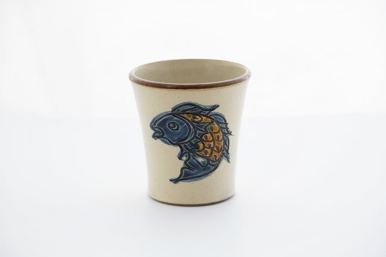 フリーカップ 魚紋