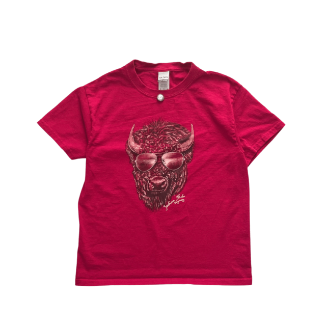 ＜VINTAGE＞Kids GILDAN Jackson Hole Buffalo T-Shirt｜キッズ ヴィンテージTシャツ