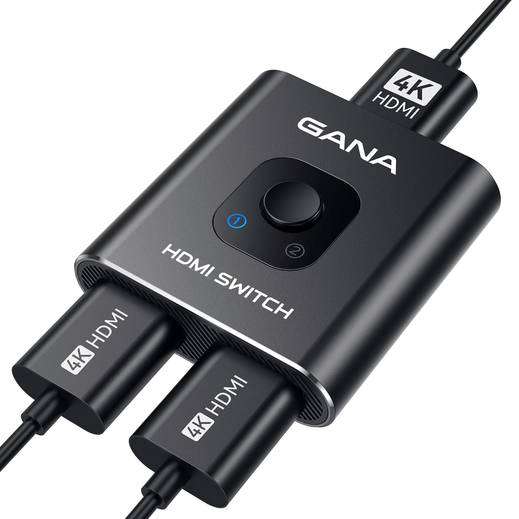 HDMI切替器 4k@60hz HDMI分配器、GANA 双方向 hdmiセレクター