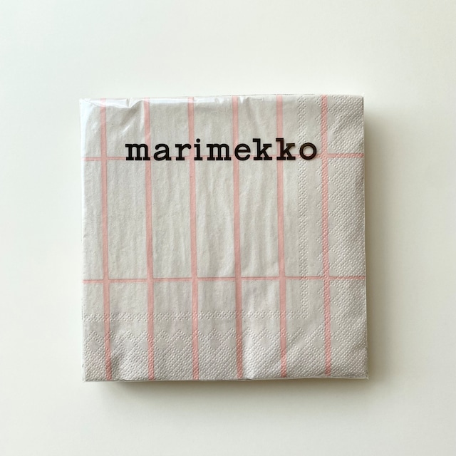 2023秋冬【marimekko】ランチサイズ ペーパーナプキン TIILISKIVI リネンxローズ 20枚入り