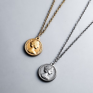 316L coin necklace 4  #n39　☆