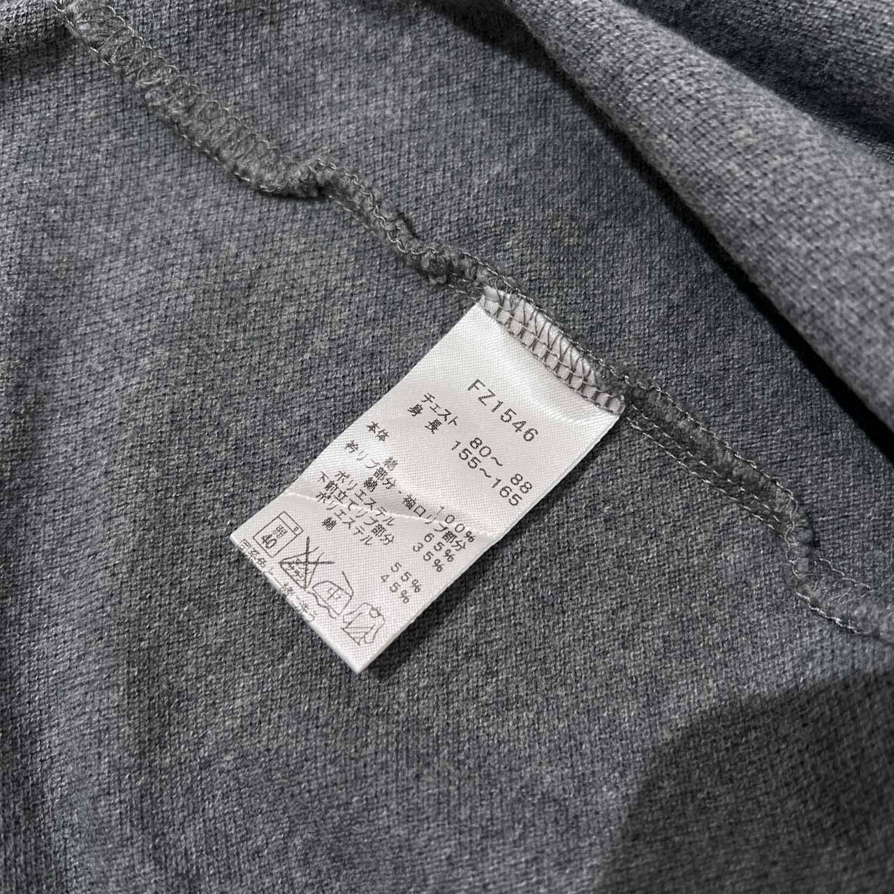 FRED PERRY フレッドペリー 刺繍ロゴ 鹿の子 半袖 ポロシャツ サイズ XS /グレー×ピンク/日本製/ヒットユニオン