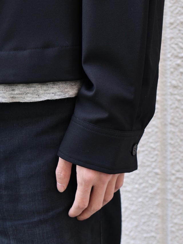 【+(plūs)】double zip minimal jacket/black