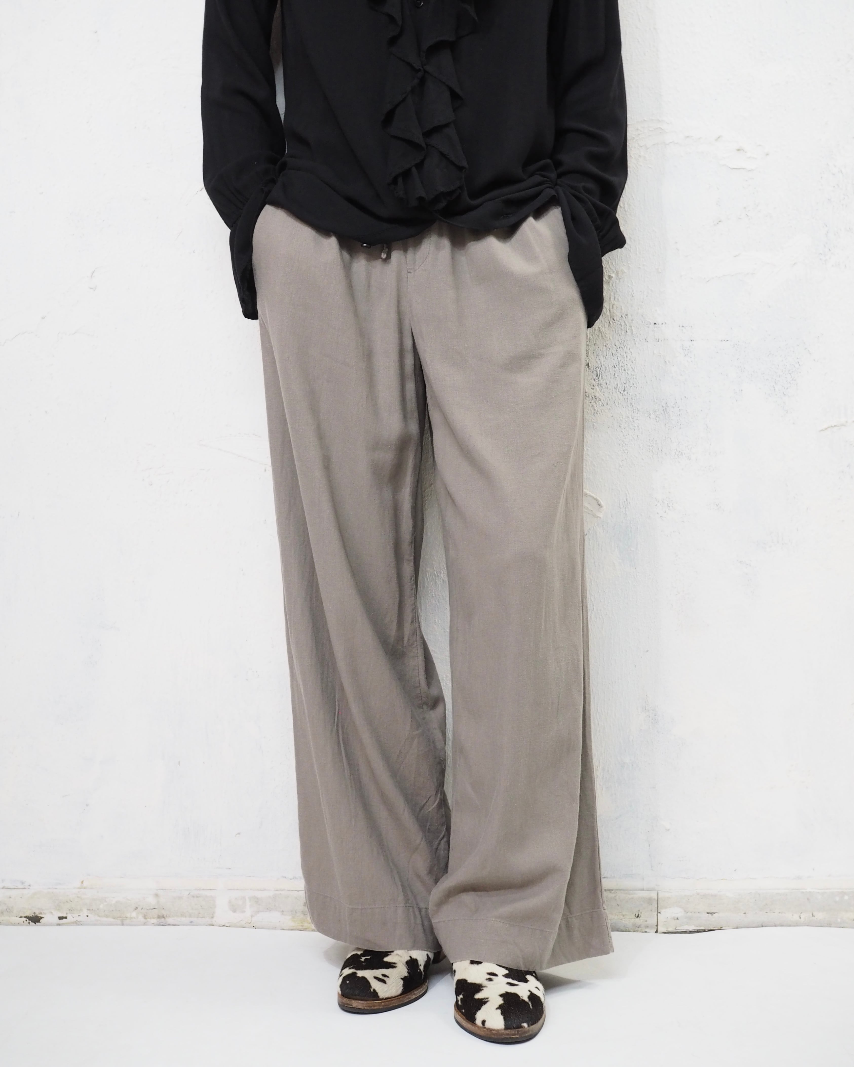 a.new day linen rayon easy pants | PULP VINTAGE ONLINE