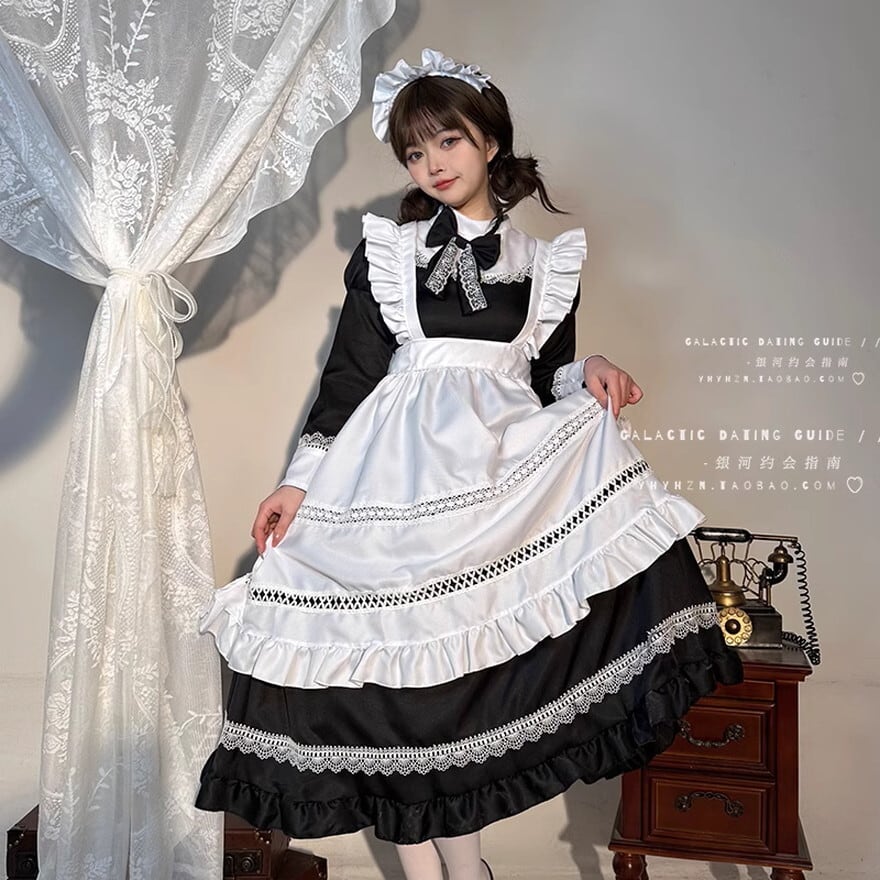 メイド服　ロング丈　コスプレ