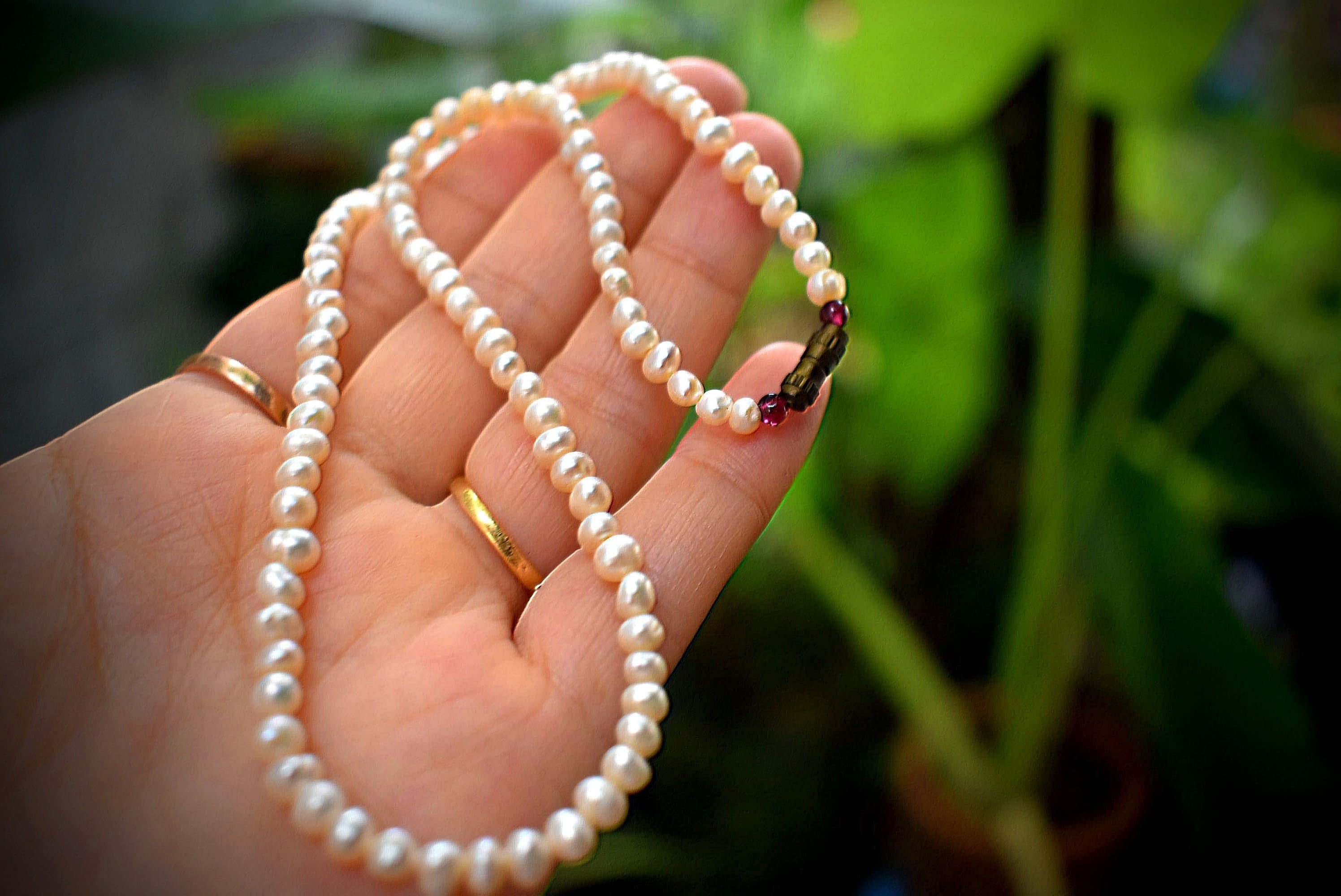 小粒★淡水パール★フレッシュウォーター★真珠ネックレスparl002