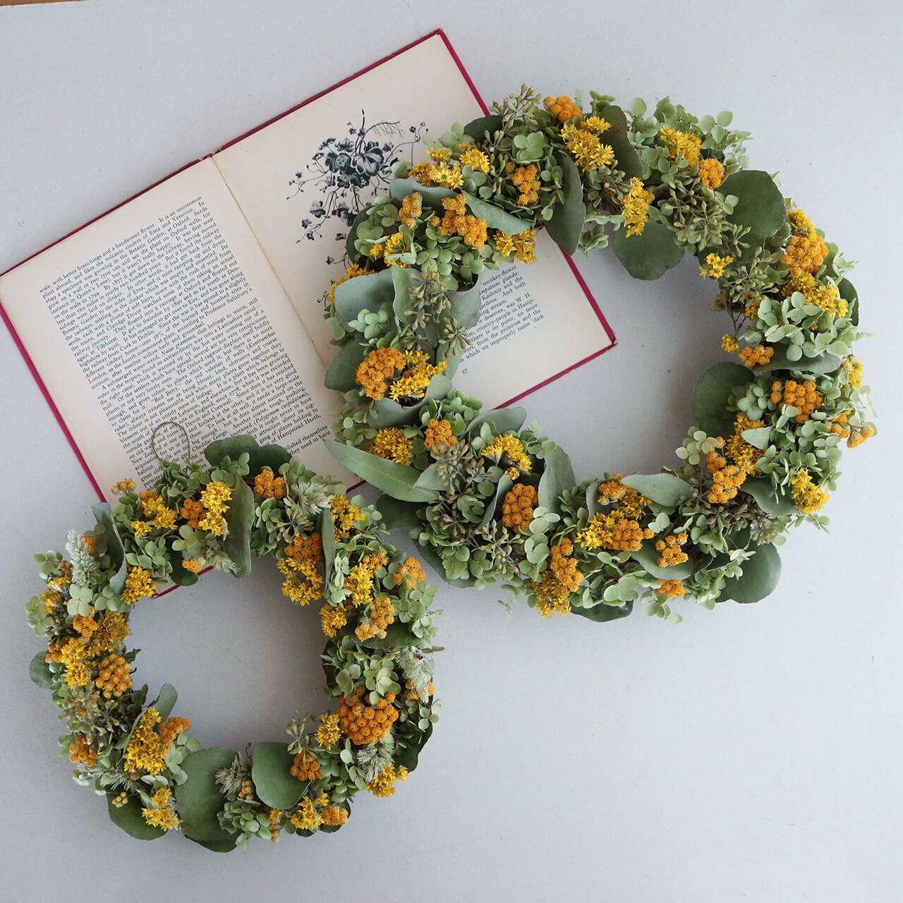 1点もの 約直径25cm 】イエローグリーンの春色ナチュラルリース