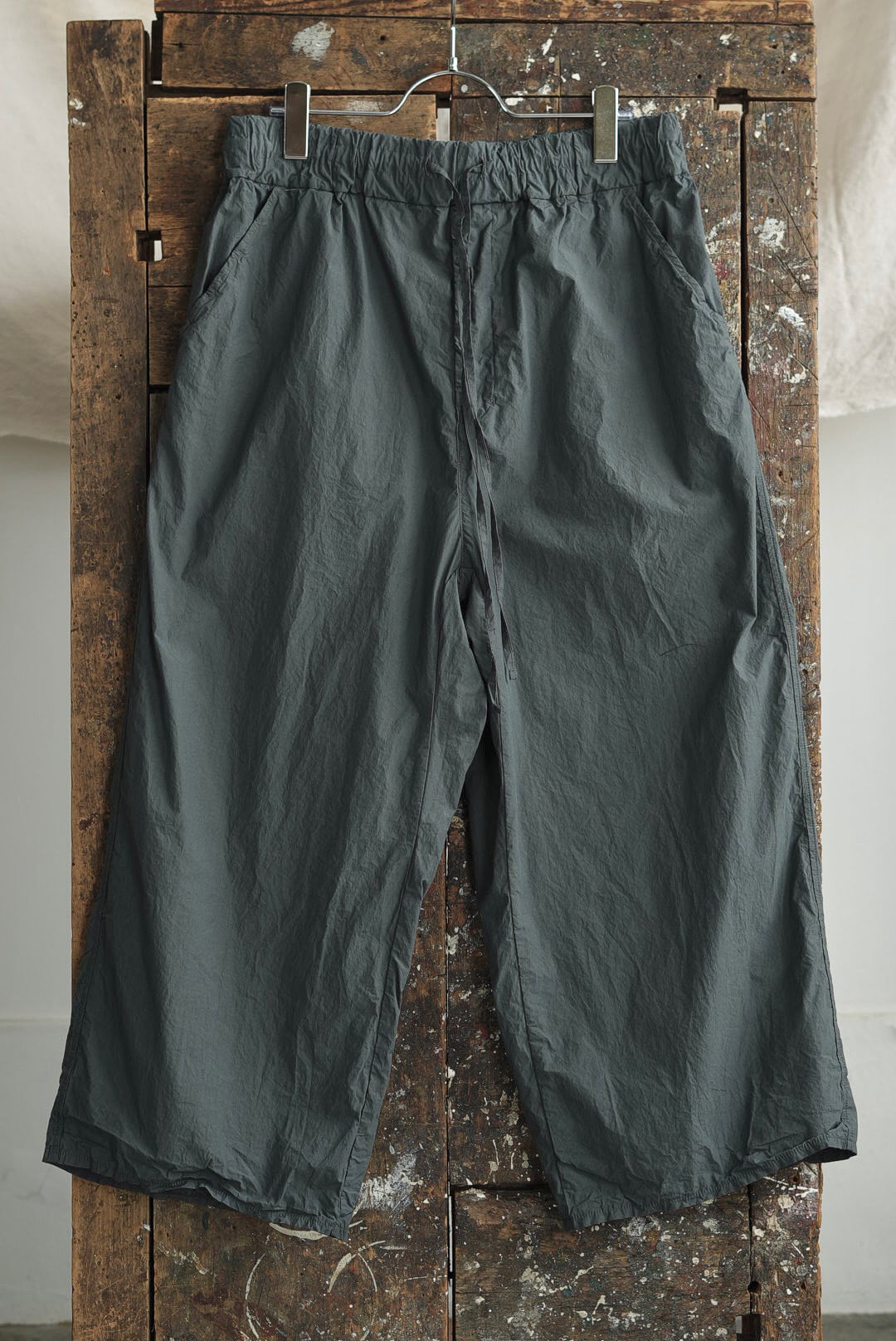ALBUM DI FAMIGLIA - 23_178 WIDE&SHORT TROUSERS TC / THYME