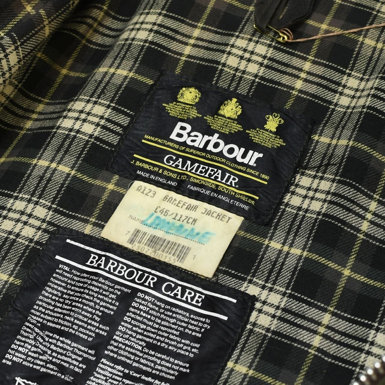 93's BARBOUR GAMEFAIR C46 oiled jacket | kroneko