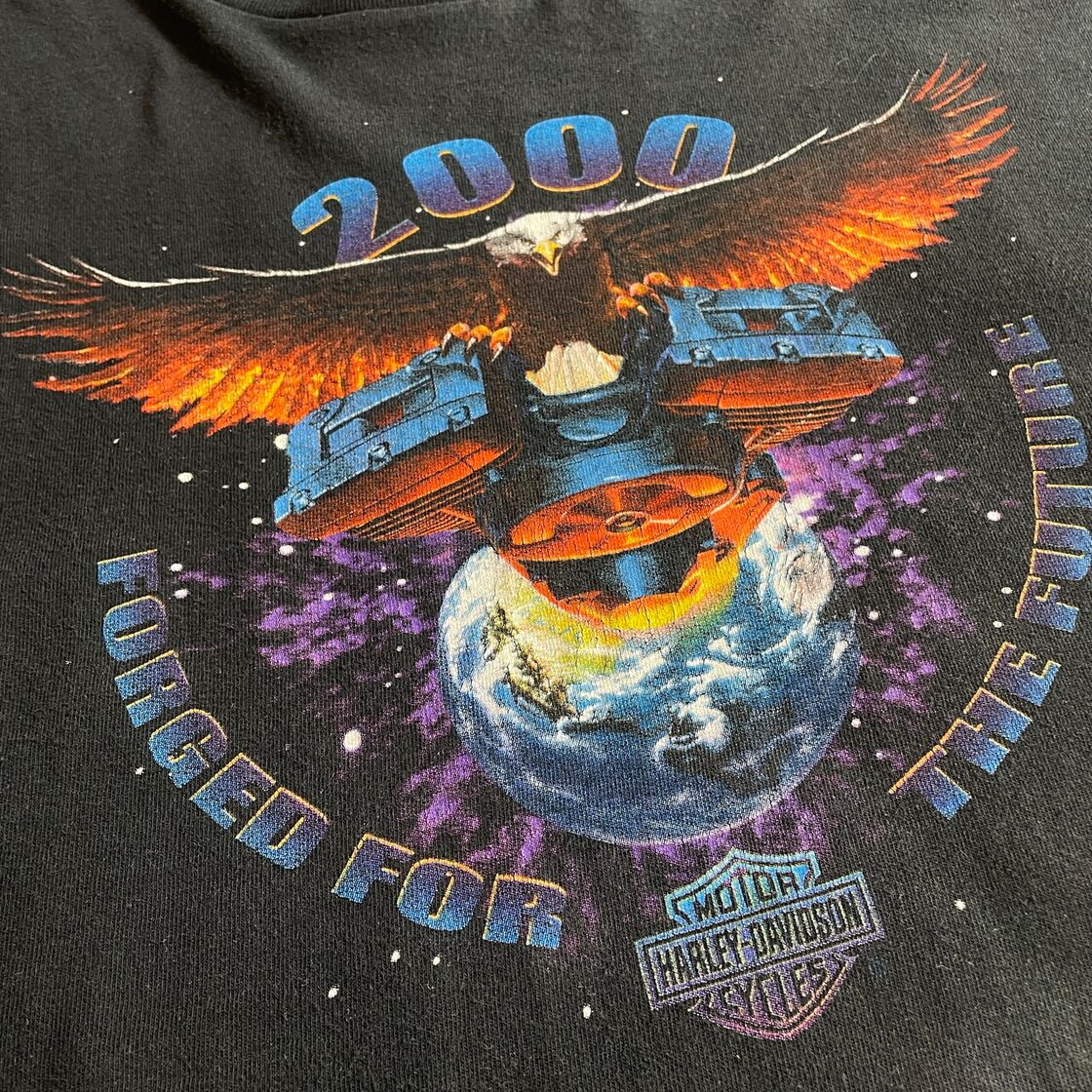 ビッグサイズ 00年代 Harley-Davidson ハーレーダビッドソン ロゴ  