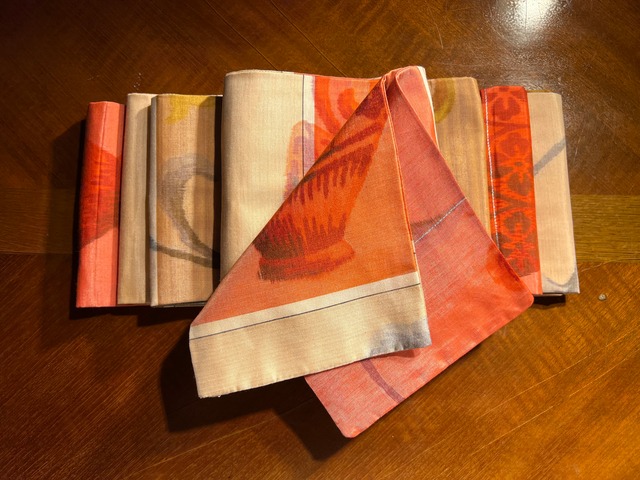 新作】ハンドメイド 青梅夜具地半幅帯 | Kohaku kimono