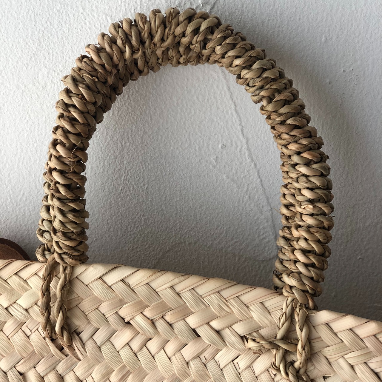 モロッコ かごリュック 四角