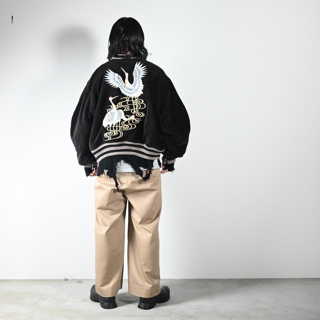 LEH26AW新作Embroidery SKA Reversible Blousonコーディネート