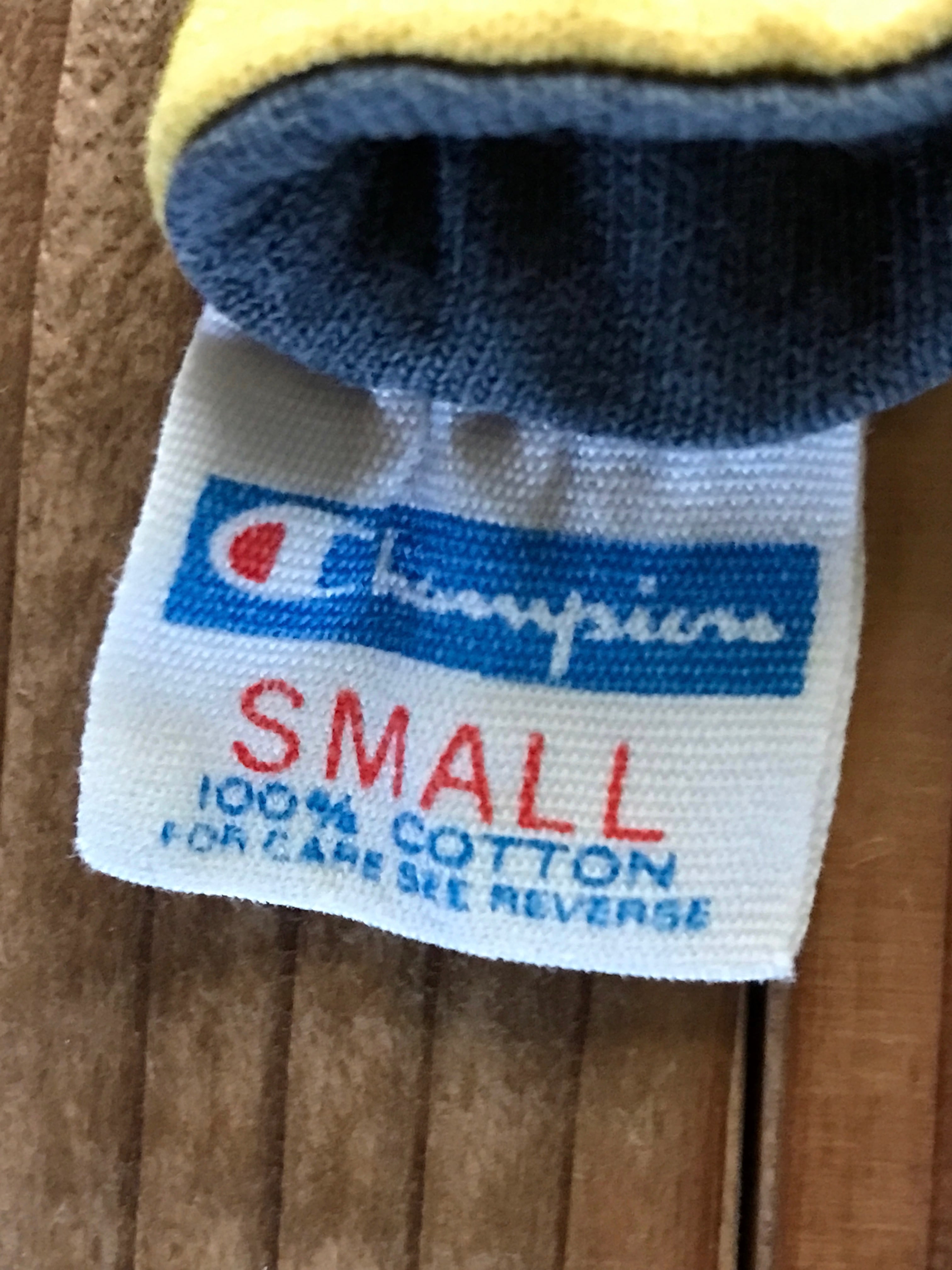 70's Champion バータグ "FREMONT JR. HIGH" リバーシブルTシャツ 4段プリント 表記(S)