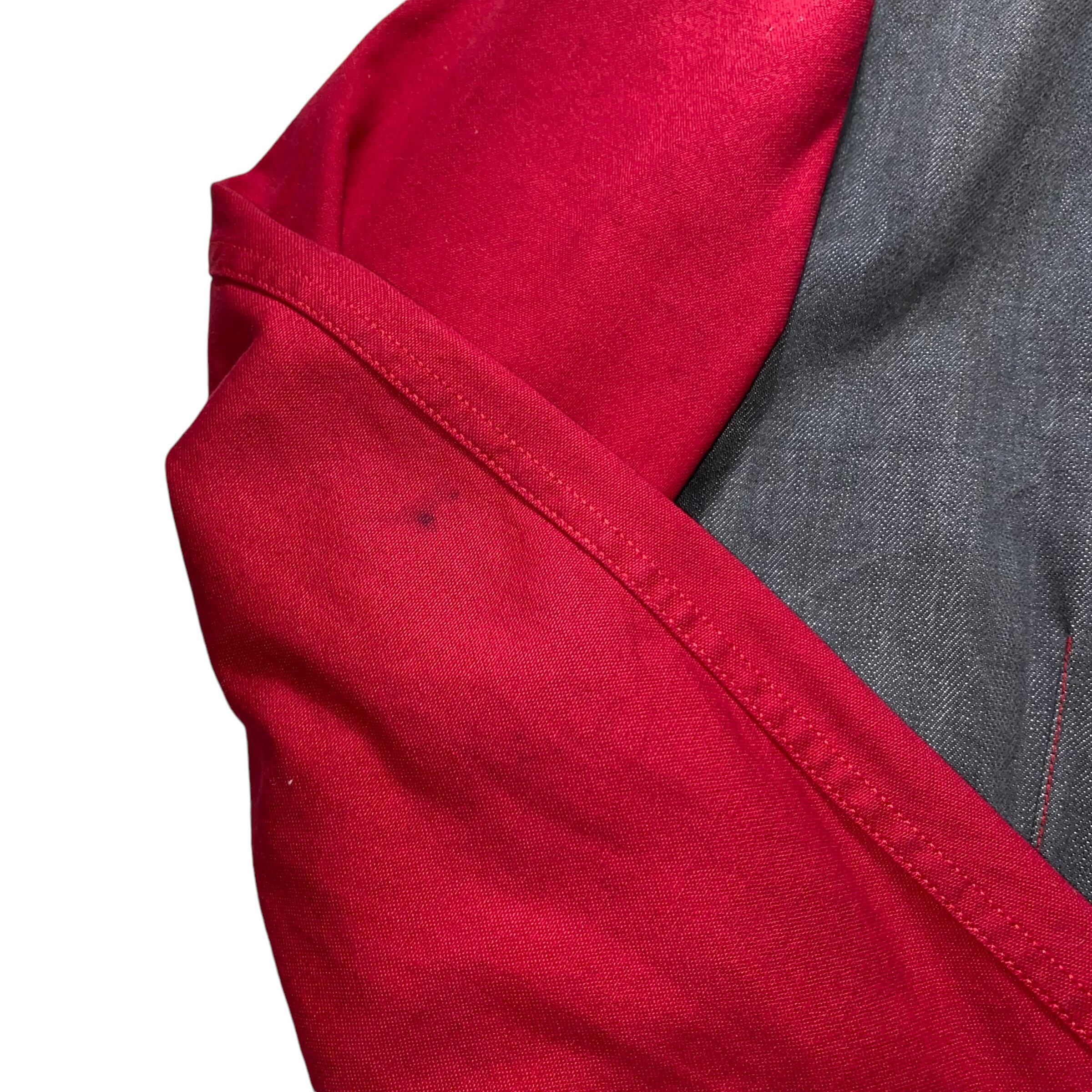 2003ss ISSEY MIYAKE MEN 赤 ステッチ デニム 製品洗い 【公式 