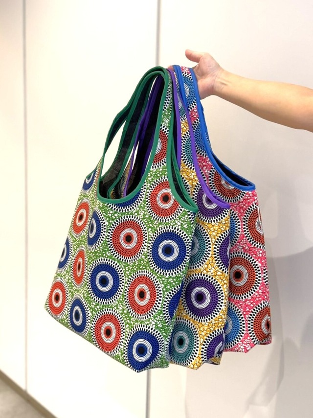 Tote Bag BIG 【African Circle × recycled Felt】