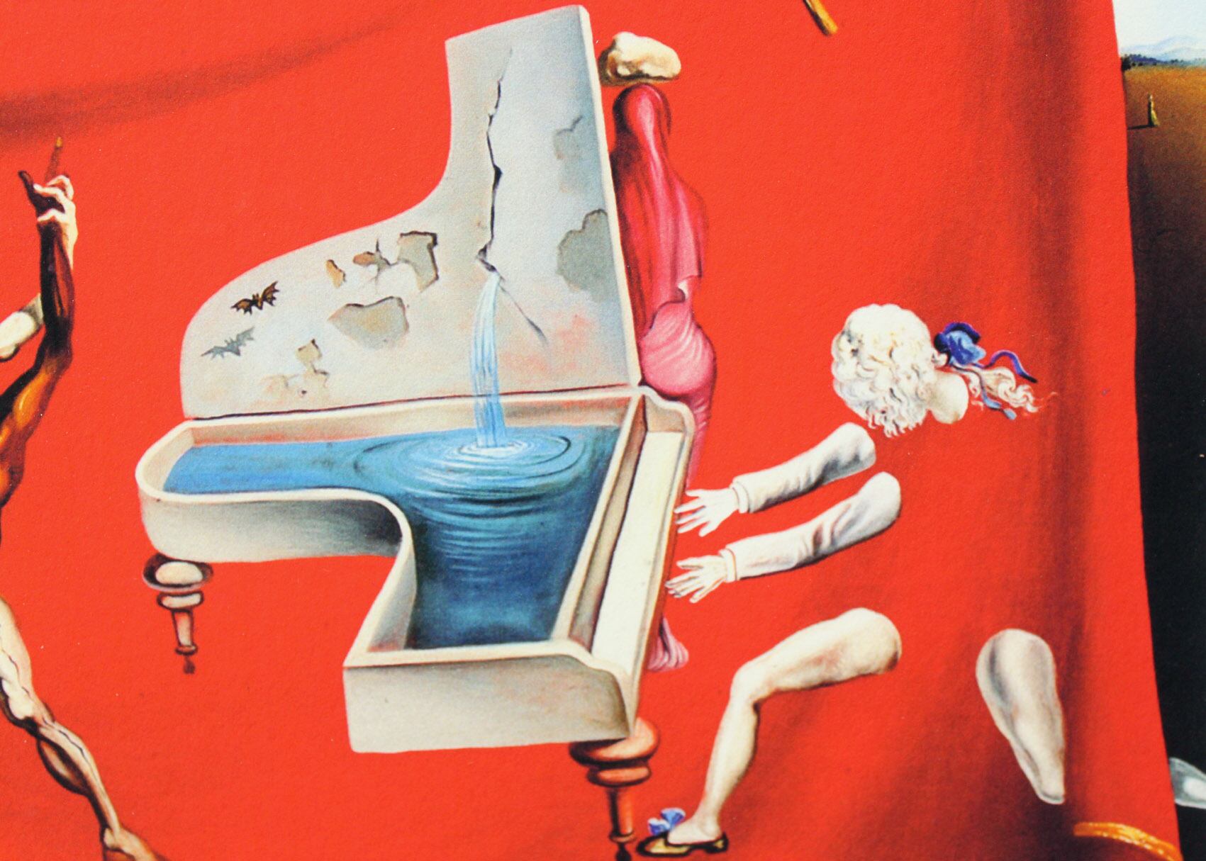 サルバドール・ダリ「ミュージカル・テンペスト」作品証明書・展示用フック・限定375部エディション付複製画ジークレ