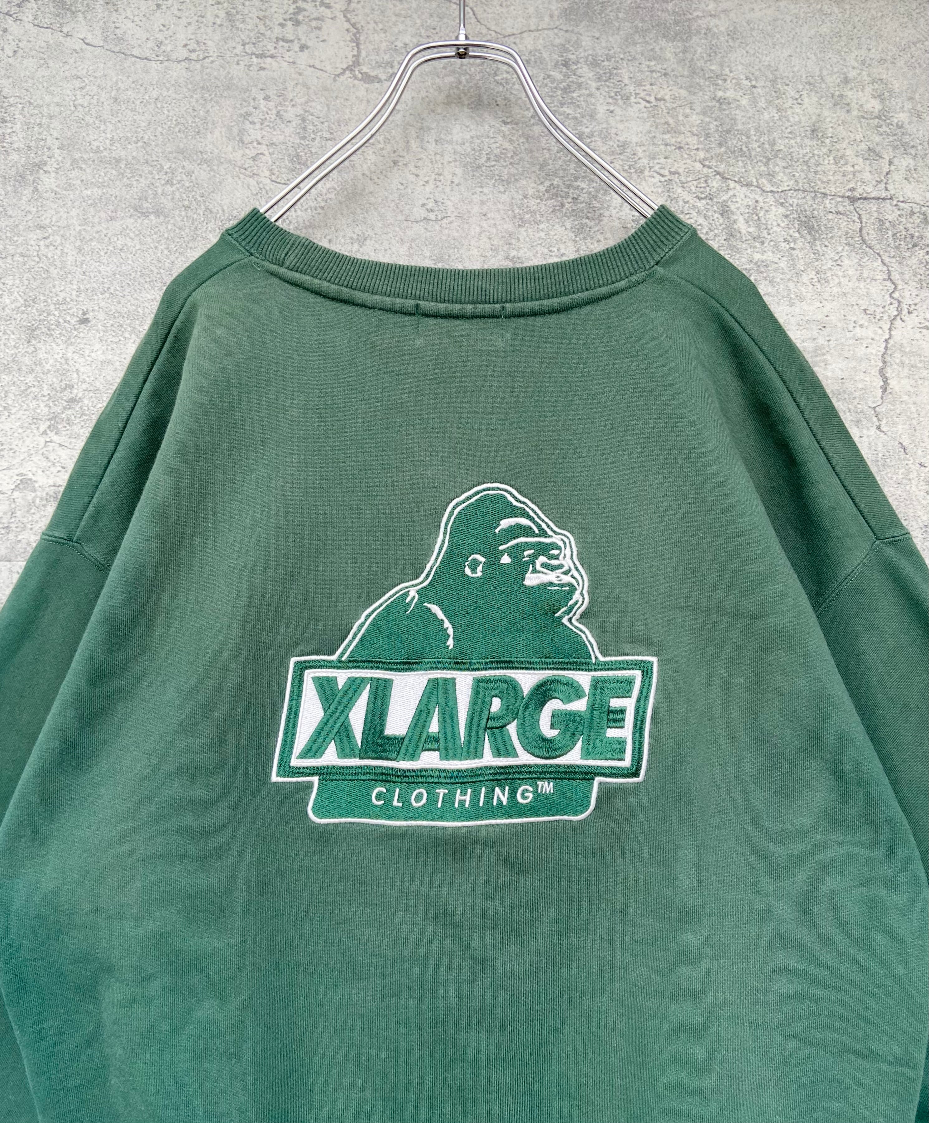 XLARGE エクストララージ スウェット 刺繍ロゴ XLセンターロゴ