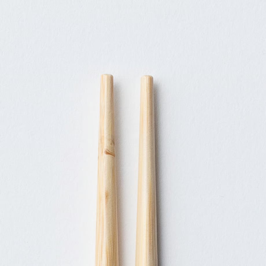 白竹三角 両研取箸