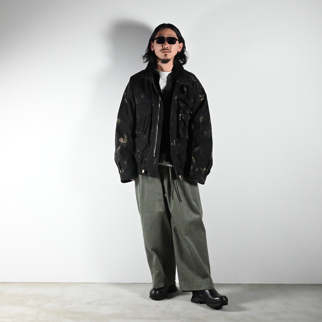 Leh / Photographer Jacketにbarbell object / leather jktコーディネート