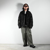 Leh / Photographer Jacketにbarbell object / leather jktコーディネート