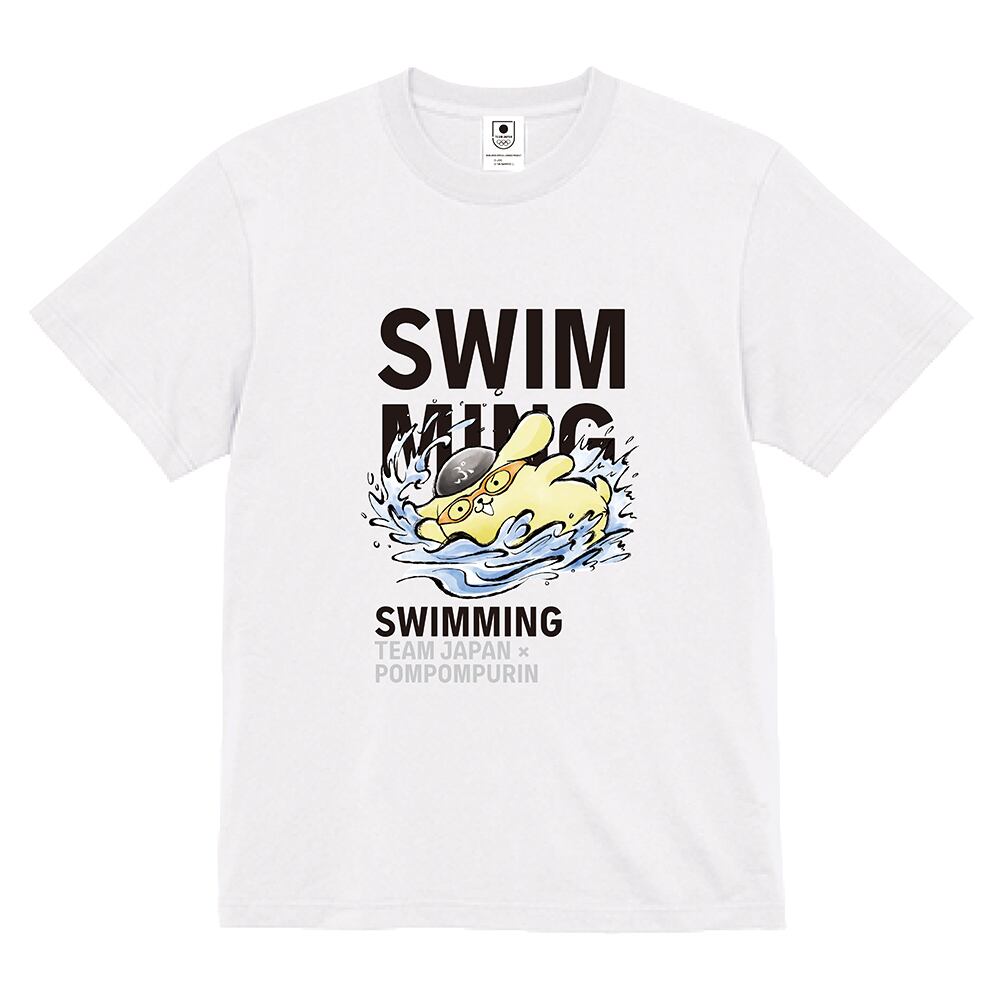 TEAM JAPAN×ポムポムプリン Tシャツ 水泳