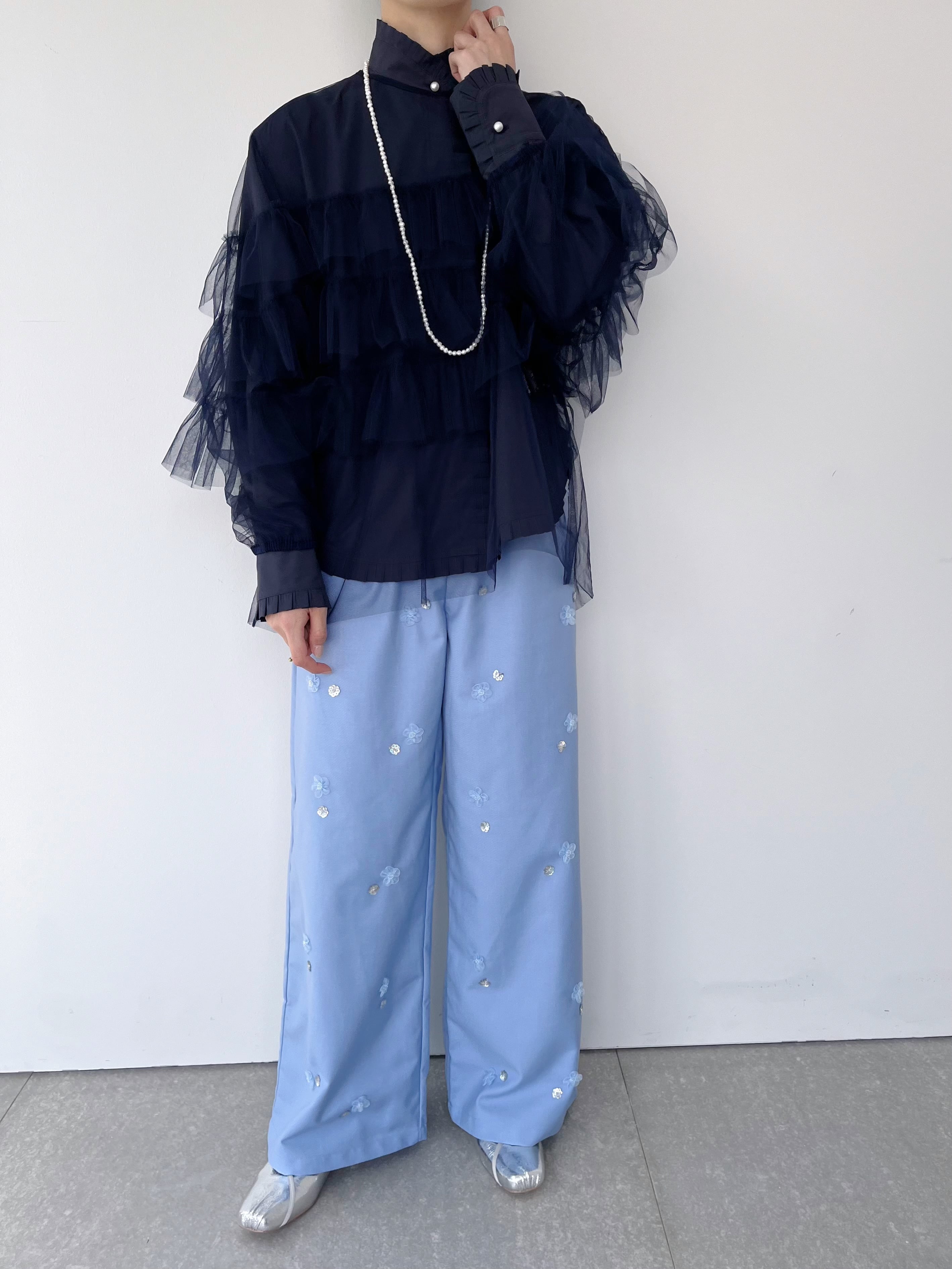 【Sister Jane】DREAM Cornflower フラワー装飾 パンツ DREAM sister jane Cornflower Embellished Trousers | KOKO