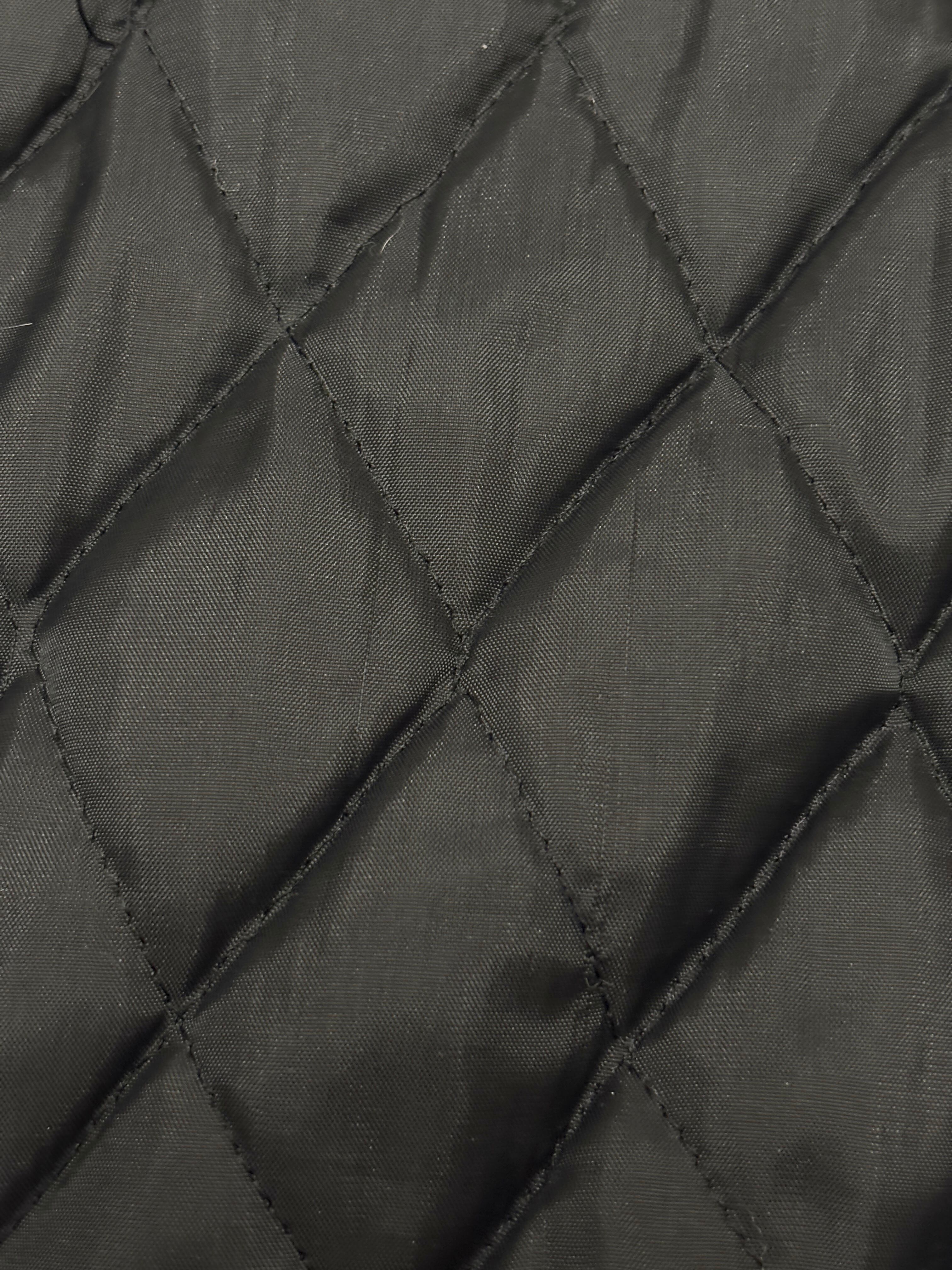 90～00s ERIC HAZE/Varsity Jacket/USA製/M/ロゴワッペン/スタジャン