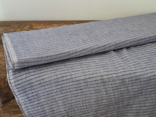 bengal fabric b45 blue weft stripe