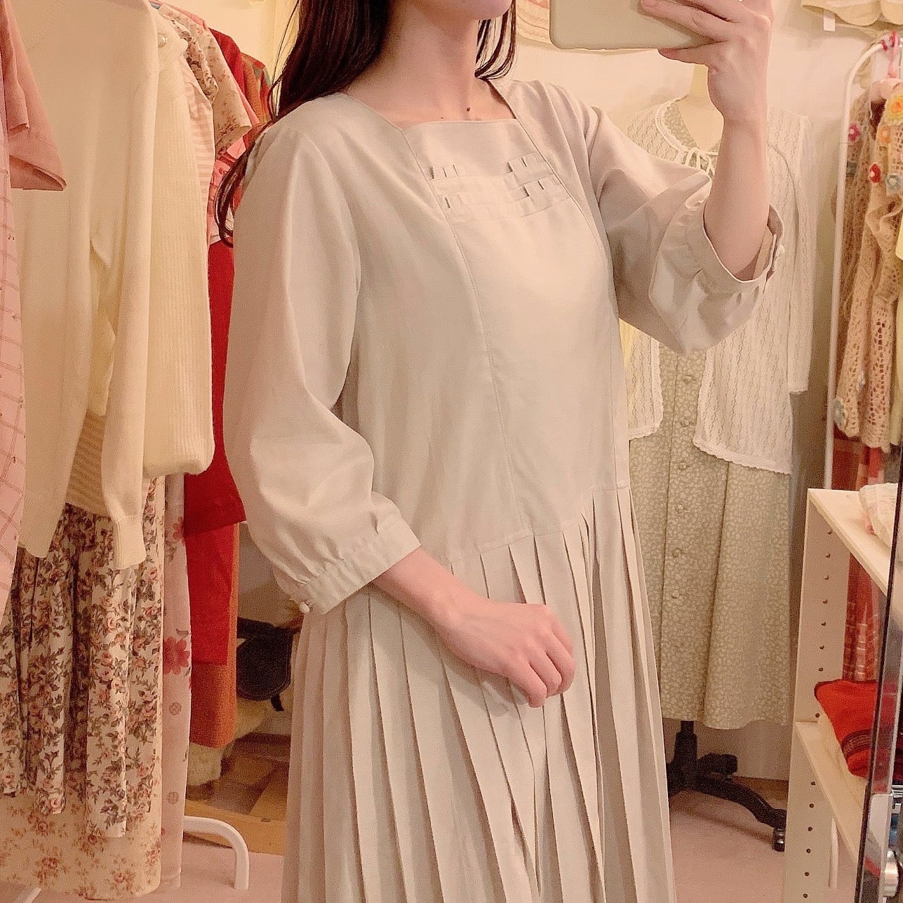 original / brand new sailor one-piece / beige