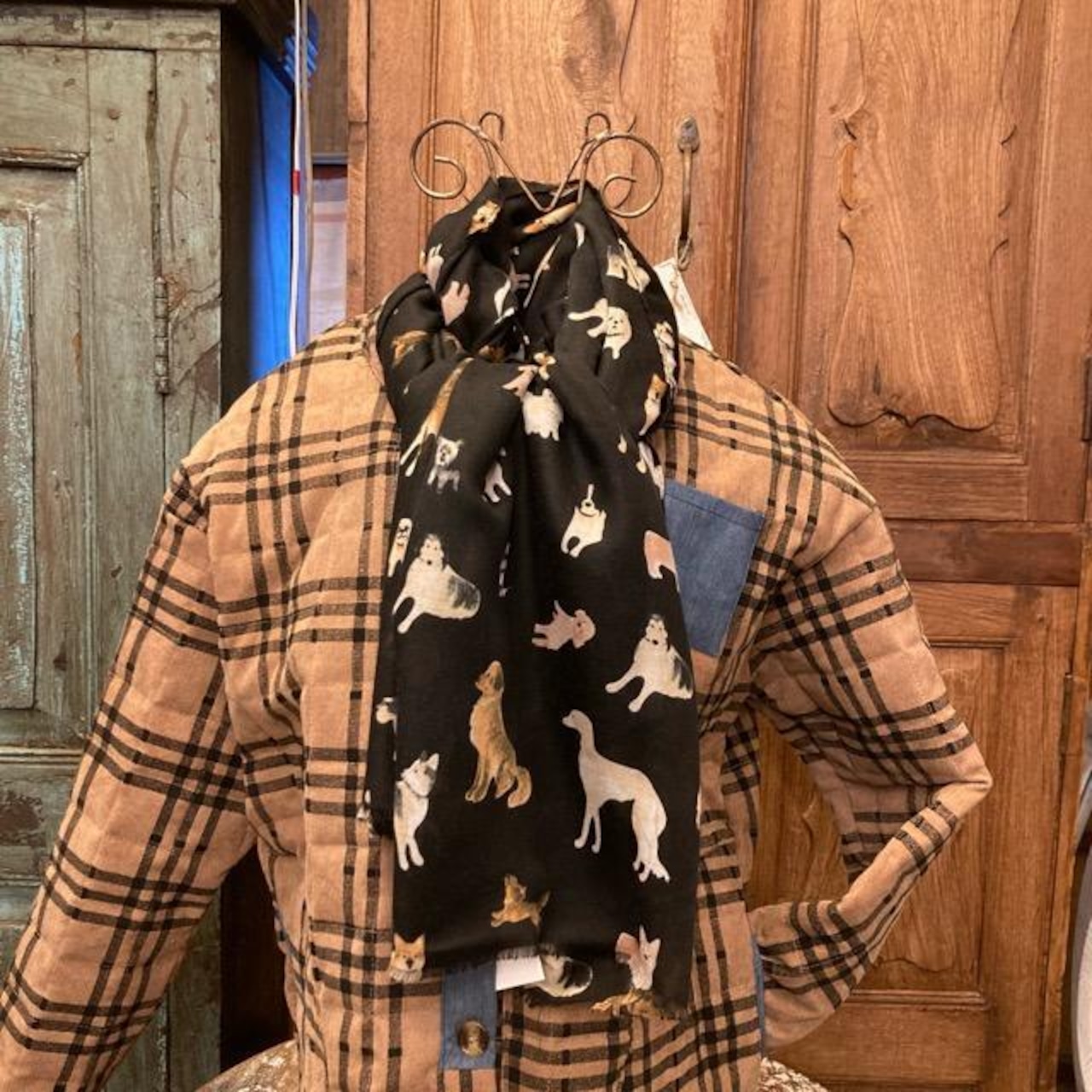 TOPANGA Accessory スムースタッセルビッグストール 全3種 ブルー ブラック スカーフ ショール マフラー 大判ストール 羽織 薄手 フリンジ 冷房対策