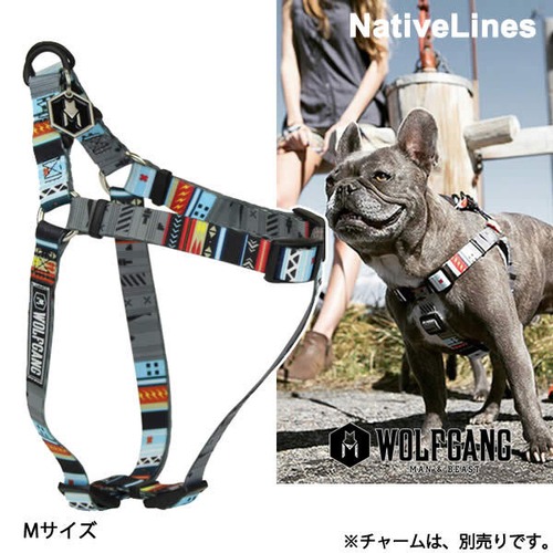 NativeLines HARNESS Mサイズ ハーネス 胴輪 WOLFGANG ウルフギャング アメリカ 中型犬