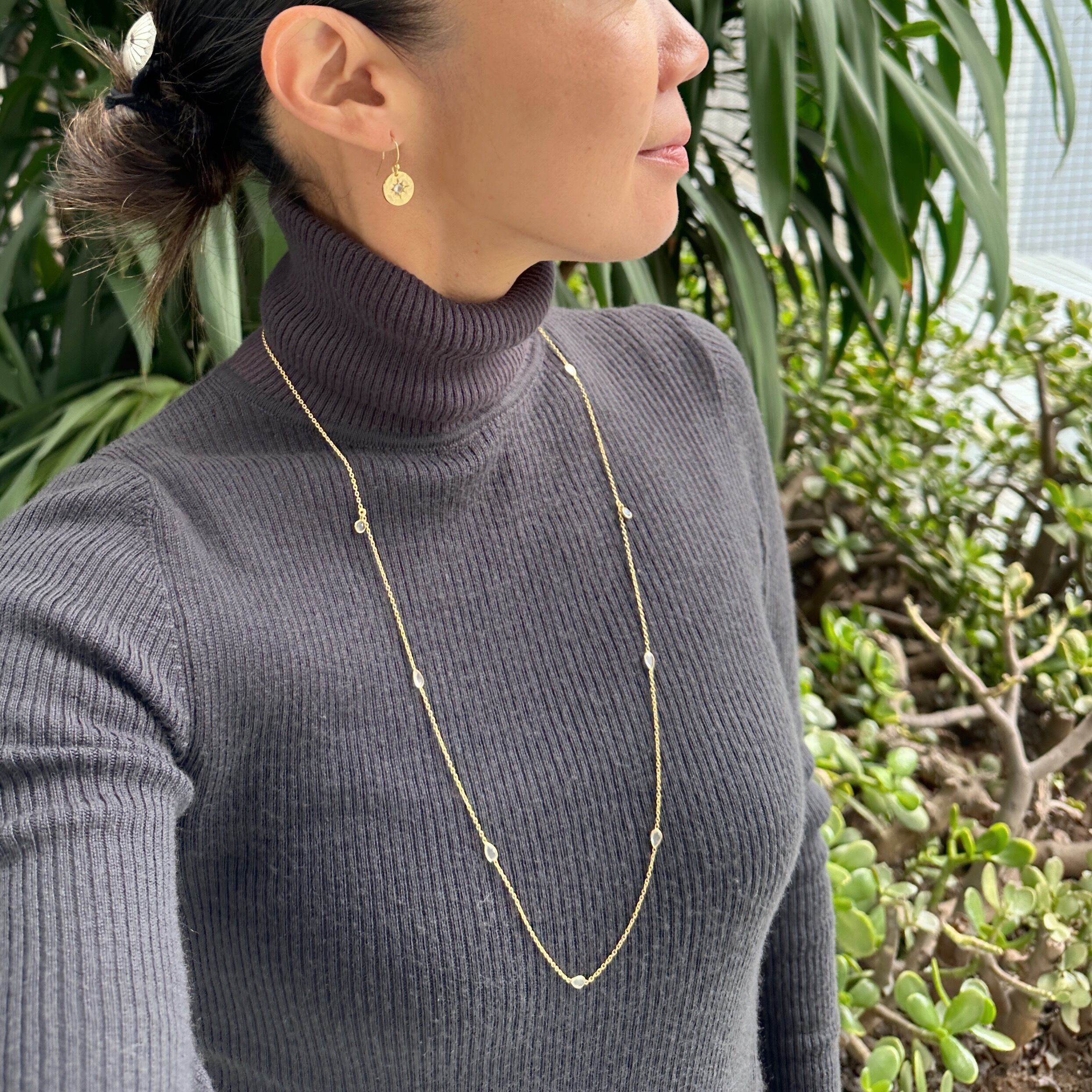 Lagoon Original】Gold Coating 8 ストーン クリア クオーツ and