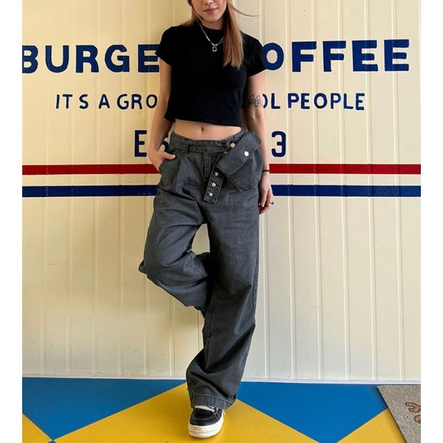 basic cropped short-sleeve tee　ベーシッククロップド半袖ティー　J2073
