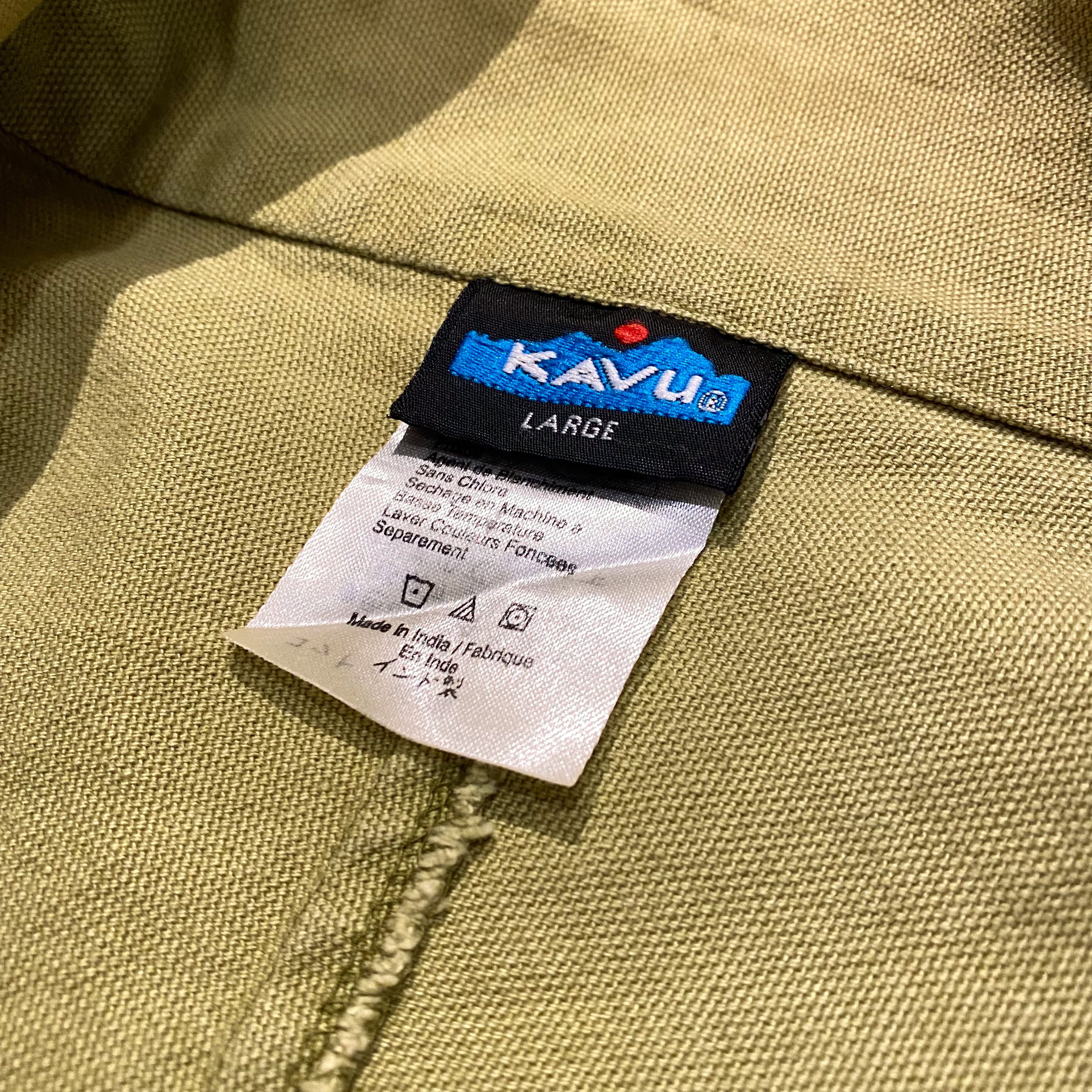 ☆美品 カブー KAVU ハーフジップ プルオーバー スローシャツ アメリカ製