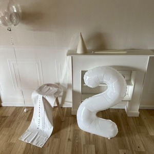 【即納】number balloon (beige)