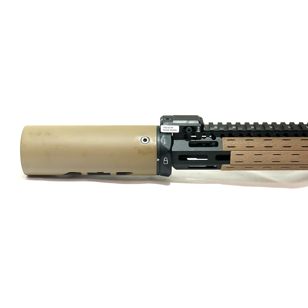 【Angrygun】MODTAC タイプ MRAC/URAC カーボンサプレッサーシールド 6.5in FDE