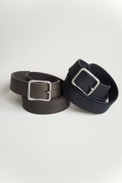 Square buckle belt - silver